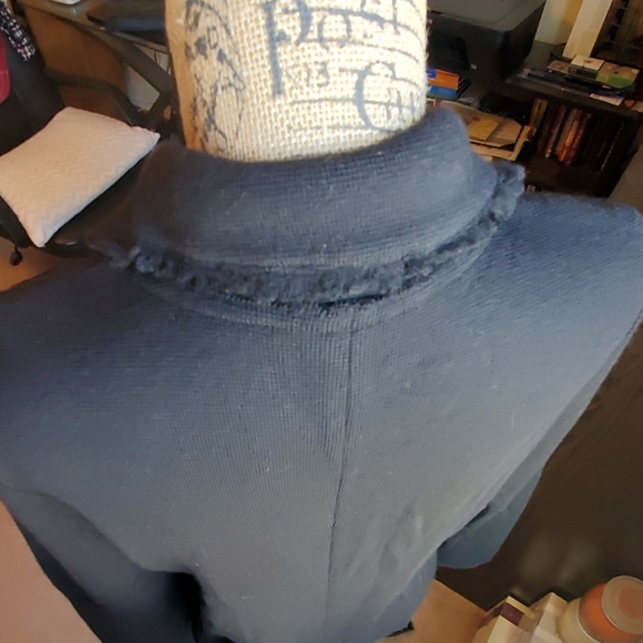 Talbots Large black fringe hem black jacket/blazer - Picture 5 of 8